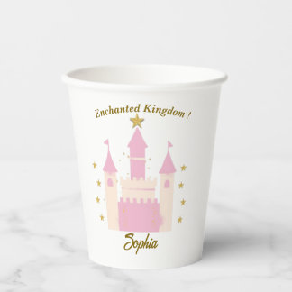 Vasos De Papel Personalized Enchanted Castle Glass | "Princess Pa
