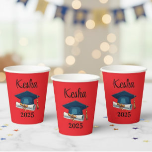 Vasos De Papel Personalized Red Party Glasses & Accessories