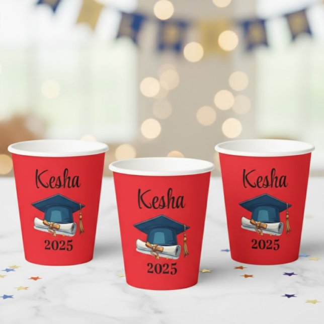 Vasos De Papel Personalized Red Party Glasses & Accessories  (Subido por el creador)