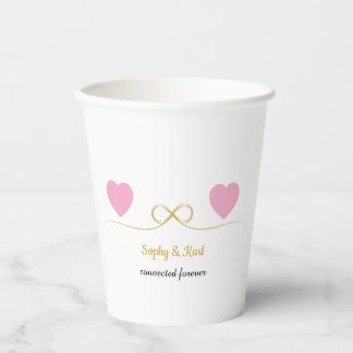 Vasos De Papel Personalized Romantic Paper Cups