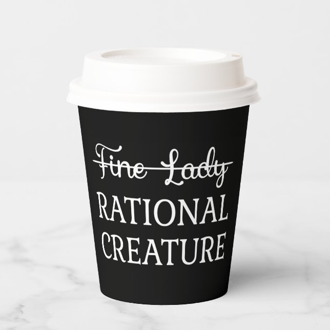 Vasos De Papel Persuasion Jane Austen - Creatura Racional I (Anverso)