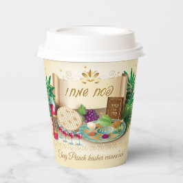 Vasos De Papel Pesach Seder Kosher seis diferentes alimentos de p