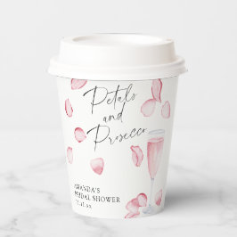 Vasos De Papel Petales y ducha de novia del Prosecco