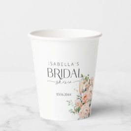 Vasos De Papel Petales Y Ducha De Novias Prosecco