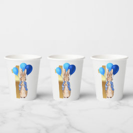 Vasos De Papel Peter el primer cumpleaños del conejo