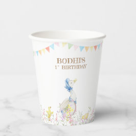 Vasos De Papel Peter el primer cumpleaños del conejo