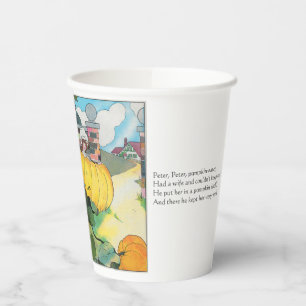 Vasos De Papel Peter Pumpkin-Eater Madre Rhyme de uva