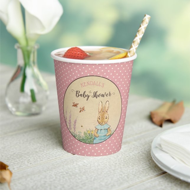 Vasos De Papel Peter Rabbit | CHICA BABY SHOWER (in situ)