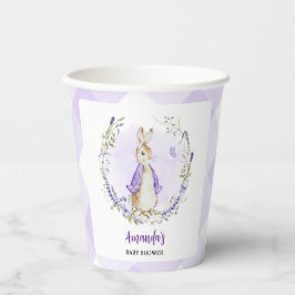 Vasos De Papel Peter Rabbit Purple Baby Shower