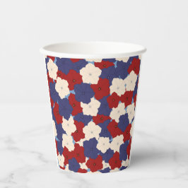 Vasos De Papel Petunias Patrióticas