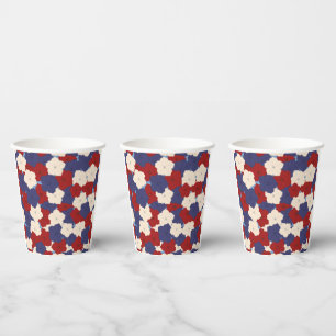 Vasos De Papel Petunias Patrióticas