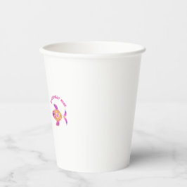 Vasos De Papel Pez Corazón Luminoso: Vida Marina Kawaii de Neón R