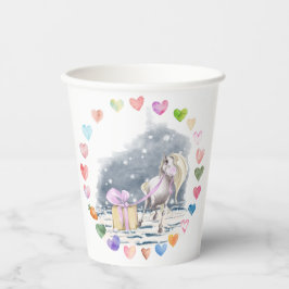 Vasos De Papel Pferde Pappbecher für Kindergeburtstag