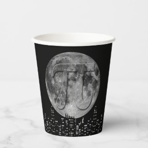 Vasos De Papel Pi De Luna En El Cielo