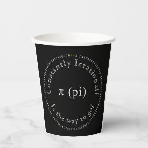 Vasos De Papel Pi, La Irracional Constante Matemática Graciosa