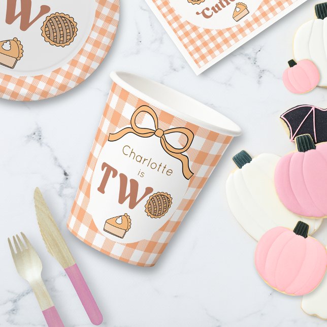 Vasos De Papel Pie de calabaza 2º cumpleaños (Subido por el creador)