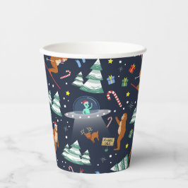 Vasos De Papel Pie grande, extranjeros y Navidades de renos