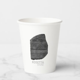 Vasos De Papel Piedra Rosetta: Antiguo jeroglífico egipcio