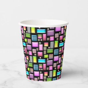 Vasos De Papel Piedras preciosas y madre de perlas