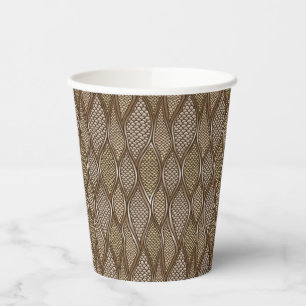 Vasos De Papel Piel de serpiente estilizada