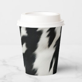 Vasos De Papel Piel de vaca de granja occidental