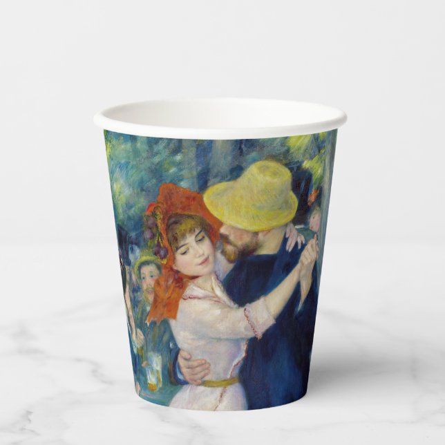 Vasos De Papel Pierre-Auguste Renoir - Baile en Bougival (Anverso)
