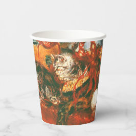 Vasos De Papel Pierre-Auguste Renoir Geraniums And Cats