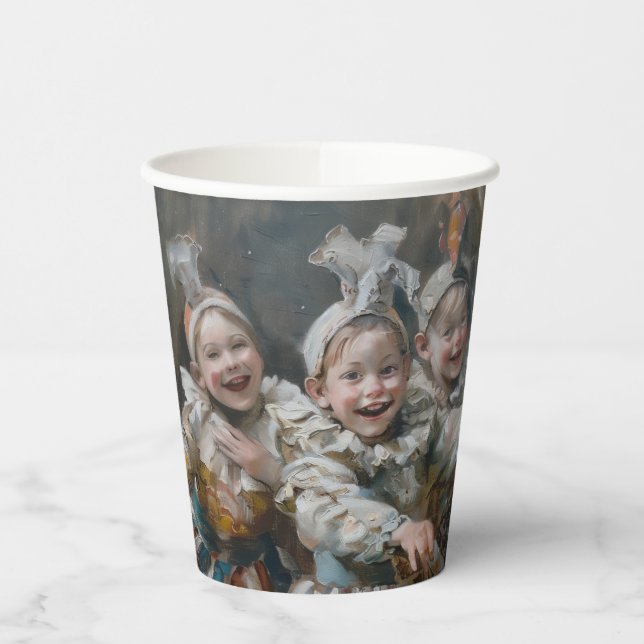 Vasos De Papel Pierrots - Taza de papel de 236 ml (Izquierda)