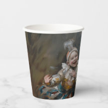 Pierrots - Taza de papel de 236 ml