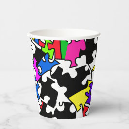 Vasos De Papel Piezas de rompecabezas