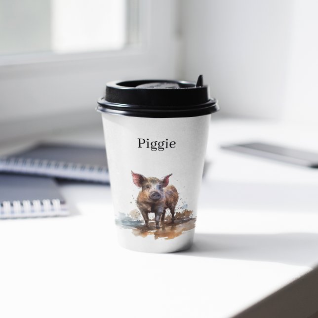 Vasos De Papel Piglet lúdico, personalizado (Subido por el creador)