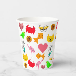 Vasos De Papel Pikitiez origami cáncer verano joya animal gato