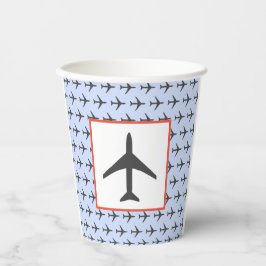 Vasos De Papel Piloto de vuelo de avión