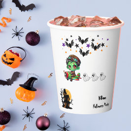Vasos De Papel Piloto Zombie Caprichoso Avión Fantasmas y Murciél