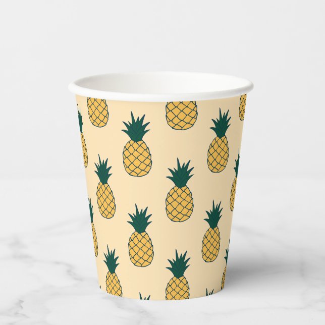 Vasos De Papel Piña Aloha (Anverso)