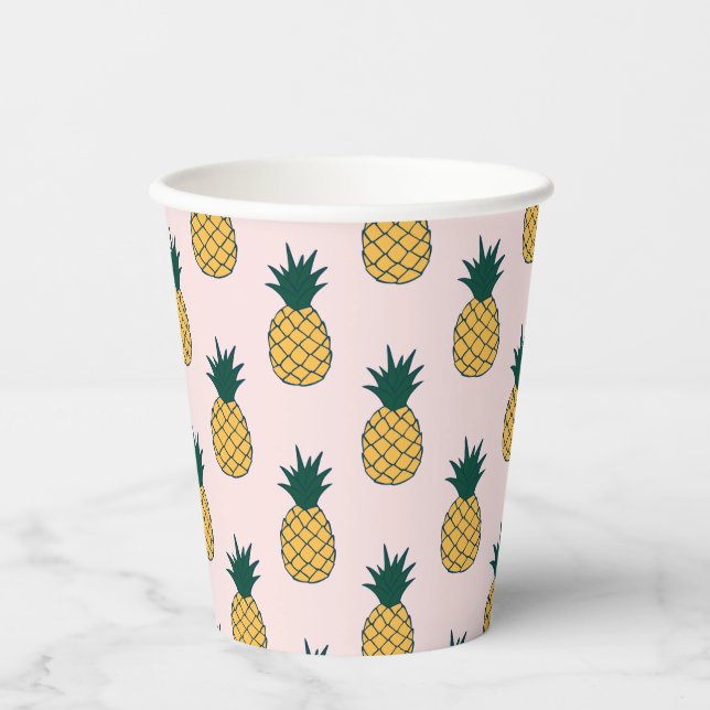 Vasos De Papel Piña Aloha (Anverso)