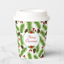 Piñas de Navidad personalizadas y bayas