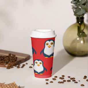 Vasos De Papel Pingüino bebé