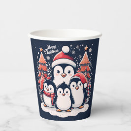 Vasos De Papel Pingüino de navidades por Rp