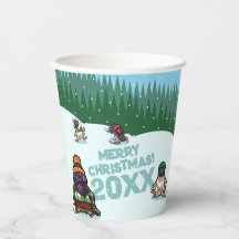 Pingüinos Adorables Añaden El Año ¡Feliz Navidad! 