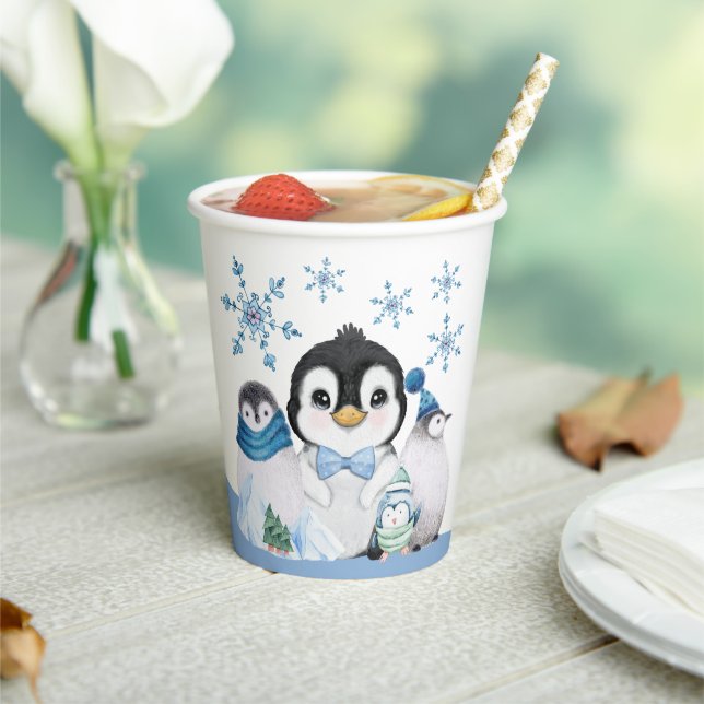 Vasos De Papel Pingüinos de Onederland (in situ)