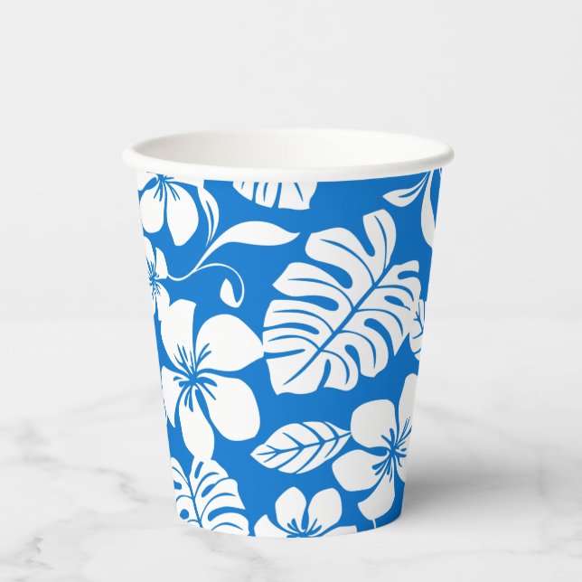 VASOS DE PAPEL PINK BIKINI (AZUL BRILLANTE) (Anverso)