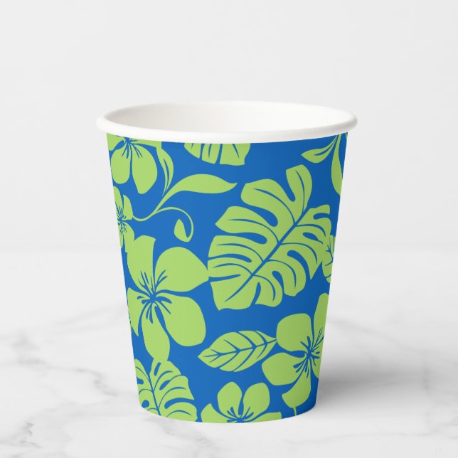 VASOS DE PAPEL PINK BIKINI (AZUL/VERDE) (Anverso)