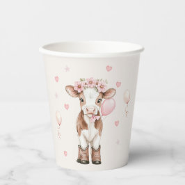 Vasos De Papel Pink Cowgirl Birthday | Western Farm Party