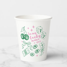 Vasos De Papel Pink & Green In My Lucky Mama Era St Patricks Day