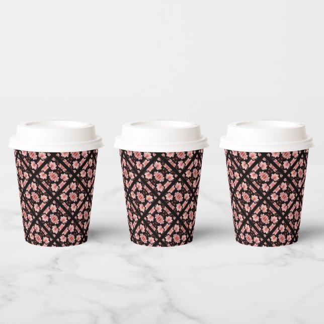 Vasos De Papel Pink Lotus Classic (Multi)