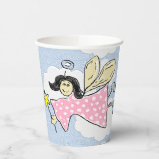 Vasos De Papel Pink Polkadot Angel