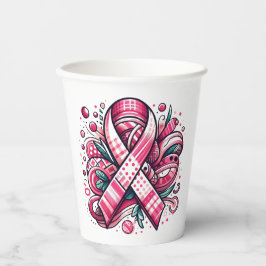 Vasos De Papel Pink Ribbon Paper cup