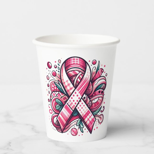 Vasos De Papel Pink Ribbon Paper cup (Anverso)