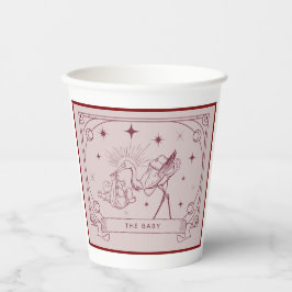 Vasos De Papel Pink Tarot Baby Shower